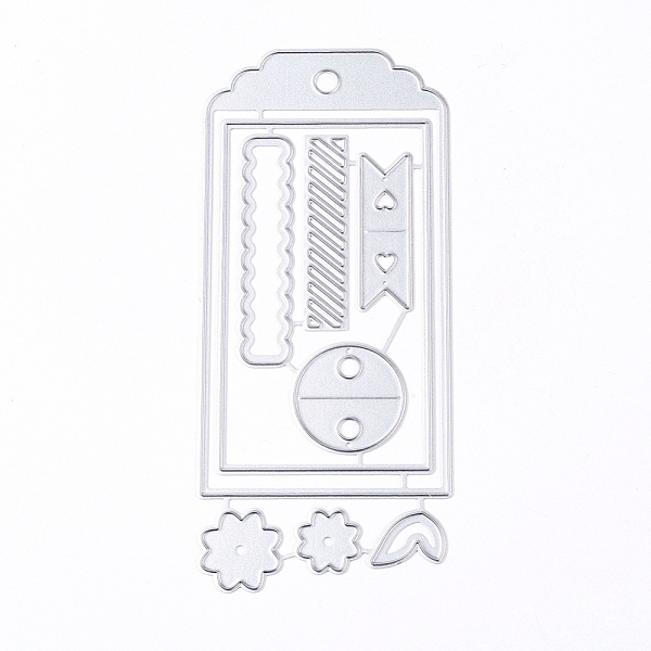 

PandaHall Carbon Steel Cutting Dies Stencils, for DIY Scrapbooking/Photo Album, Decorative Embossing DIY Paper Card, Matte Platinum Color...