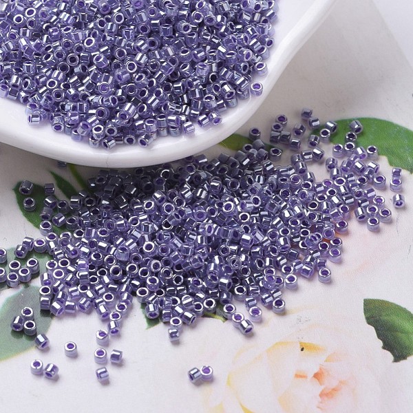 

PandaHall MIYUKI Delica Beads, Cylinder, Japanese Seed Beads, 11/0, (DB0250) Amethyst Ceylon, 1.3x1.6mm, Hole: 0.8mm, about 2000pcs/10g..., Purple