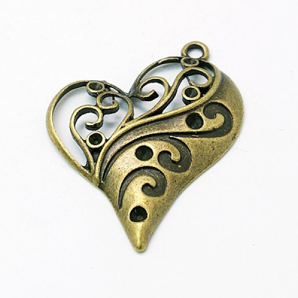 

PandaHall Mixed Tibetan Style Alloy Pendants, Mixed Shapes, Antique Bronze, 10~60x5~60mm, Hole: 1~9mm Alloy Mixed Shapes