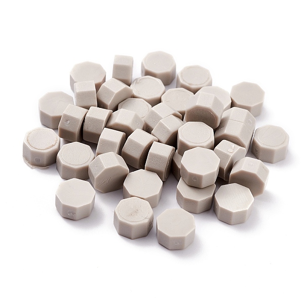 

PandaHall Sealing Wax Particles, for Retro Seal Stamp, Octagon, Gainsboro, 0.85x0.85x0.5cm about 1550pcs/500g Wax Gray