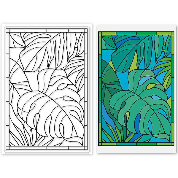 

PandaHall PVC Plastic Stamps, for DIY Scrapbooking, Photo Album Decorative, Cards Making, Stamp Sheets, Leaf Pattern, 16x11x0.3cm Plastic...