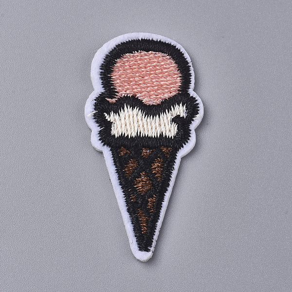 

PandaHall Computerized Embroidery Cloth Iron on/Sew on Patches, Costume Accessories, Ice Cream, Colorful, 40x20x1.5mm Cloth Food