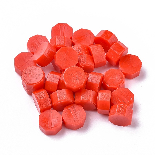 

PandaHall Sealing Wax Particles, for Retro Seal Stamp, Octagon, Red, 9mm, about 1500pcs/500g Wax Red