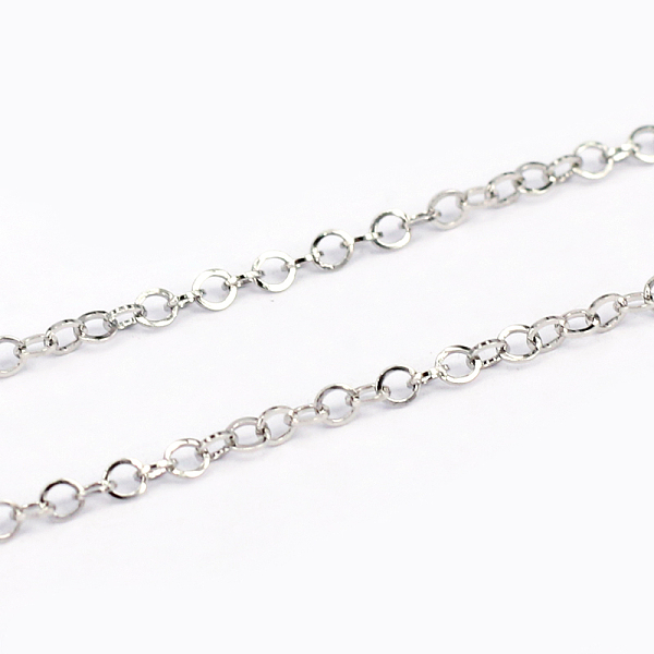 

PandaHall 304 Stainless Steel Cable Chains, Soldered, Stainless Steel Color, 2mm 304 Stainless Steel