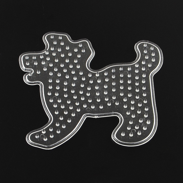 

PandaHall Dog ABC Plastic Pegboards used for 5x5mm DIY Fuse Beads, Clear, 103x92x5mm Plastic Dog Clear