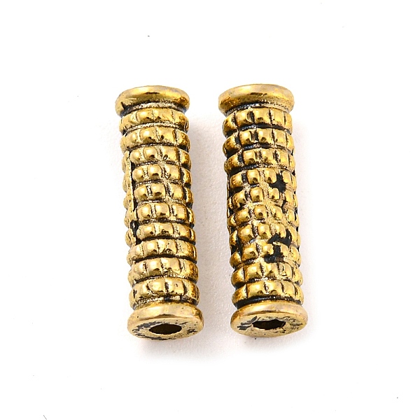 

PandaHall Tibetan Style Alloy Beads, Lead Free & Cadmium Free, Column, Antique Golden, 14x4mm, Hole: 1.6mm, about 1204pcs/1000g Alloy Column