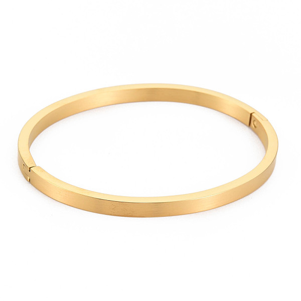 

PandaHall Crystal Rhinestone Square Bangle, Stainless Steel Hinged Bangle for Women, Golden, Inner Diameter: 1-7/8x2-1/4 inch(4.8x5.8cm)...