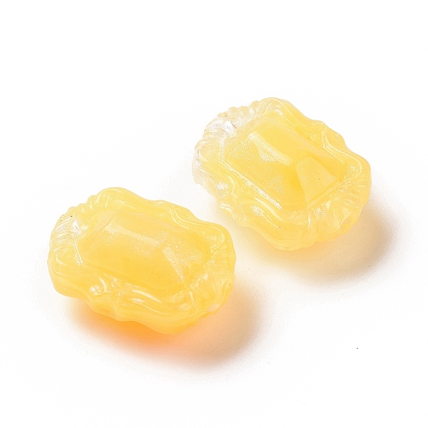 

PandaHall Opaque Acrylic Beads, Glitter Beads, Oval, Gold, 18.5x13.5x9mm, Hole: 1.8mm, about 515pcs/500g Acrylic Oval Gold