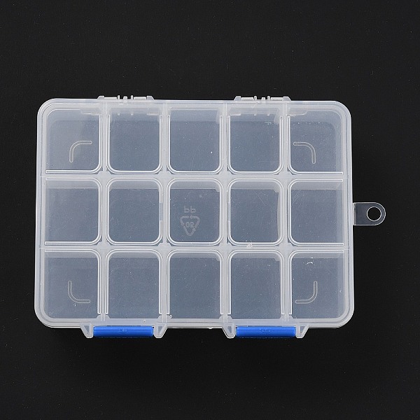 

PandaHall (Defective Closeout Sale: Scratch) Organizer Storage Plastic Box, Adjustable Dividers Boxes, Rectangle, Clear, 13.8x10.8x3cm...