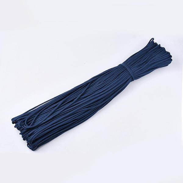 

PandaHall 7 Inner Cores Polyester & Spandex Cord Ropes, Solid Color, for Rope Bracelets Making, Midnight Blue, 4~5mm, about 109.36 yards...