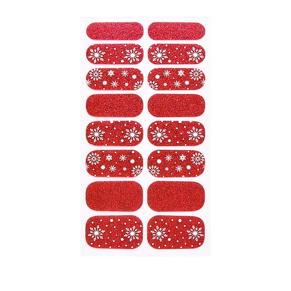 

PandaHall Nail Art Full Cover Nail Art Wrap, Glitter Powder Nail Strips, Self-Adhesive, for Women Girls DIY Nail Art Decoration, Indian Red...