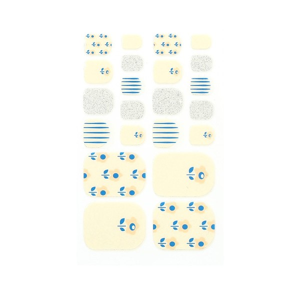 

PandaHall Full-Cover Glitter Powder Toenail Wraps Stickers, Polka Dot Flower Tartan Self-adhesive Toenail Art Polish Decals, for Woman Girls..., Yellow