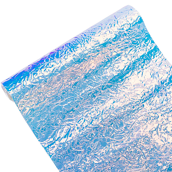 

PandaHall Laser PVC Leather Fabric, for DIY Handmade Clothing Bag Craft, Colorful, 135x30x0.05cm Plastic Rectangle