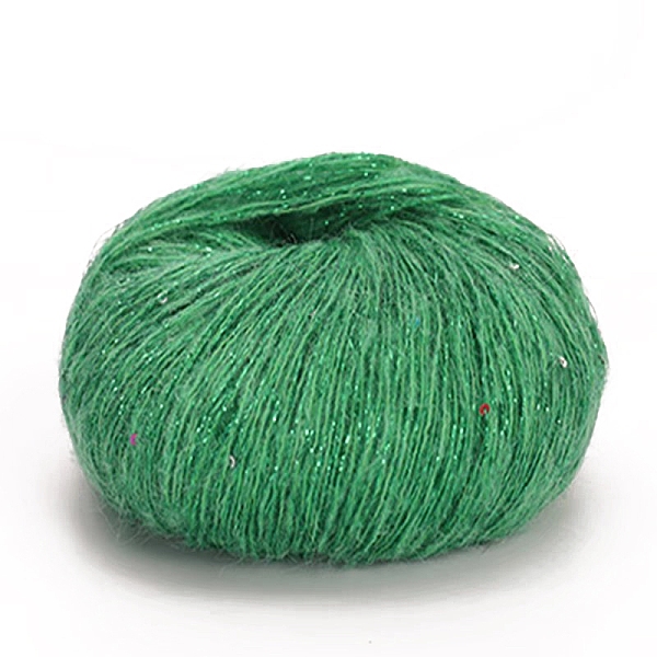 

PandaHall Wool Yarn, for Weaving, Knitting & Crochet, Green, 0.8mm Wool Green