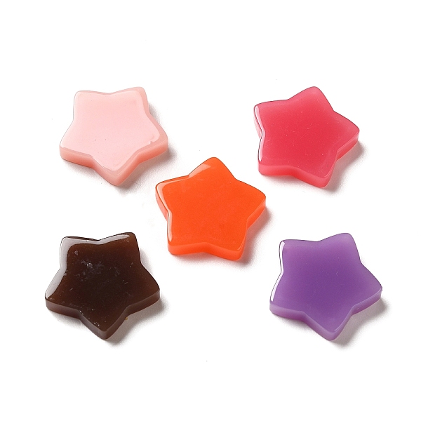 

PandaHall Acrylic Cabochons, Star, Mixed Color, 23x24x4.5mm Acrylic Star Multicolor