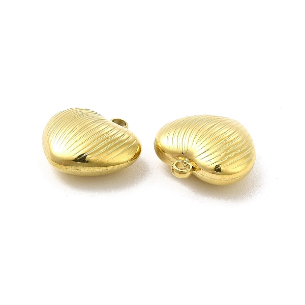

PandaHall Ion Plating(IP) 304 Stainless Steel Charms, Heart Charm, Real 14K Gold Plated, 13x12.5x5.5mm, Hole: 1.6mm 304 Stainless Steel...