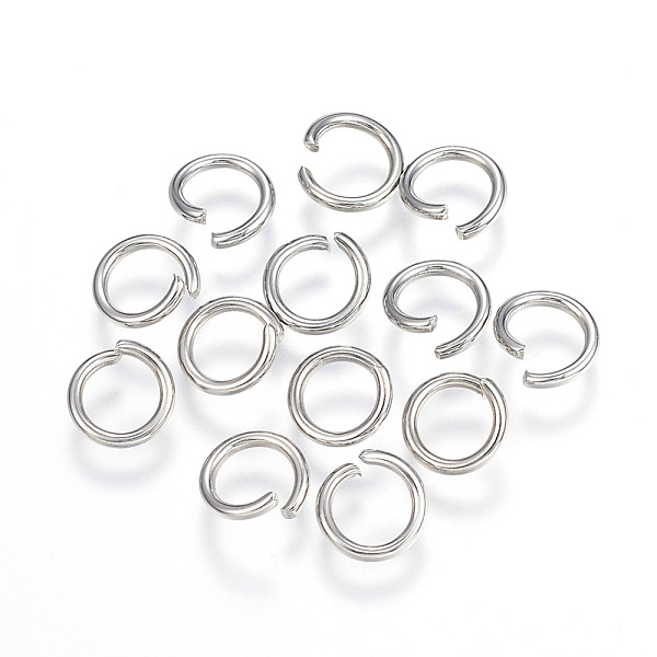 

PandaHall 304 Stainless Steel Jump Rings, Open Jump Rings, Stainless Steel Color, 8x1.2mm, Inner Diameter: 5.5mm 304 Stainless Steel