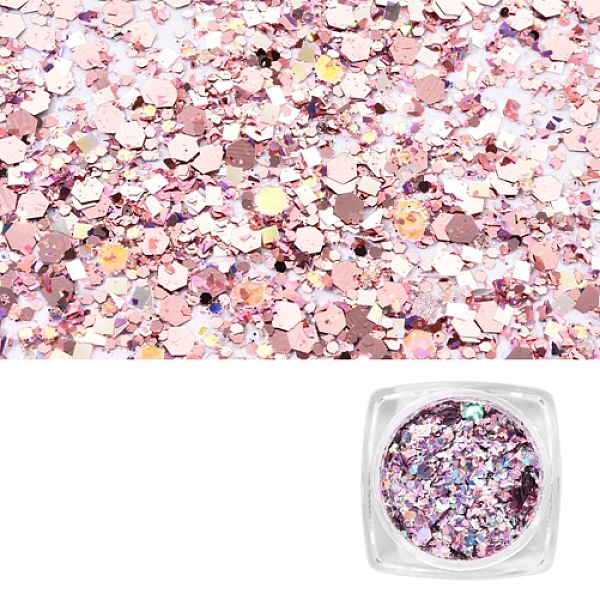

PandaHall Nail Art Glitter Sequins, Manicure Decorations, DIY Sparkly Paillette Tips Nail, Medium Slate Blue Plastic Others Purple