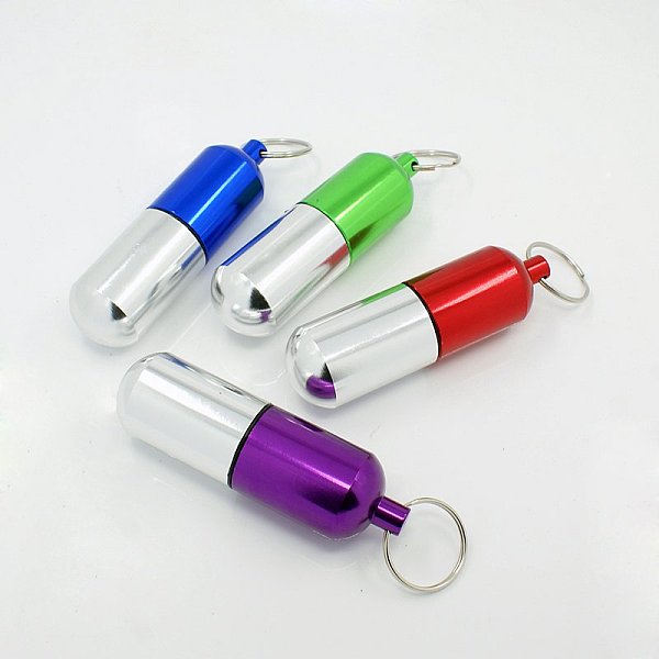 

PandaHall Aluminum Keychain, Pill, with Iron Findings, Mixed Color, Ring: 24x2mm, 105mm Aluminum Medical Theme Multicolor