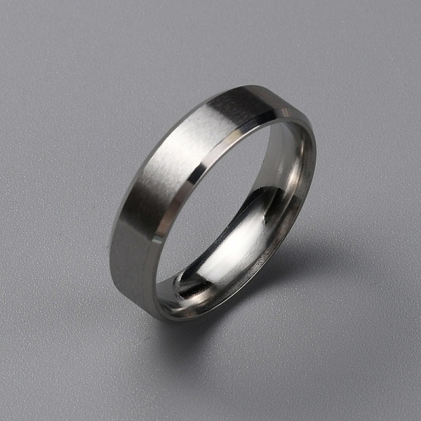 

PandaHall Matte Style 304 Stainless Steel Wide Band Finger Rings for Women Men, Plain Band Rings, Stainless Steel Color, 6mm, Inner Diameter...