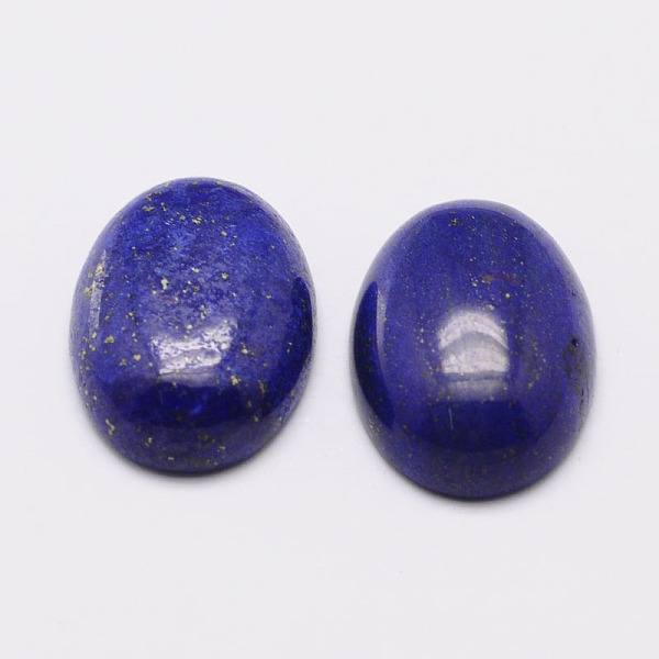 

PandaHall Dyed Oval Natural Lapis Lazuli Cabochons, 18x13x6mm Lapis Lazuli Oval Blue