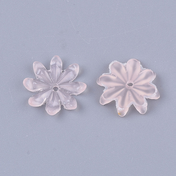 

PandaHall Translucent Resin Beads, Flower, Mixed Color, 11.5x11.5x1.5mm, Hole: 1.2mm Resin Flower Multicolor
