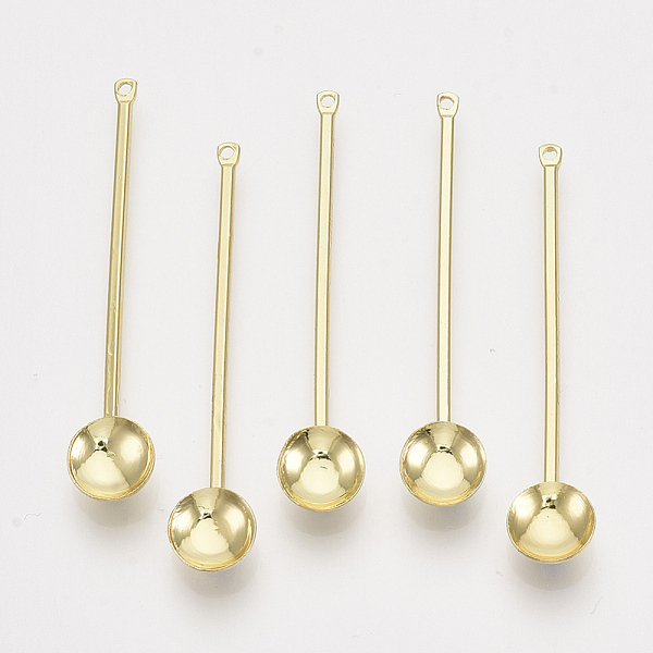 

PandaHall Iron Pendants, Spoon, Light Gold, 44~45x8x4mm, Hole: 1mm Iron Tableware