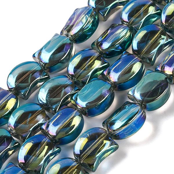 

PandaHall Electroplate Glass Beads Strands, Half Plated, Cat Shape, Teal, 8x10.5x5mm, Hole: 1.1mm, about 65pcs/strand, 25.20''(64cm) Glass..., Cyan