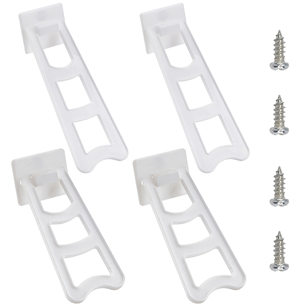 

PandaHall Gorgecraft 10Sets 2 Styles Resin Photo Frame Holder Set, with Iron Screws, White, 5sets/style Iron Others White