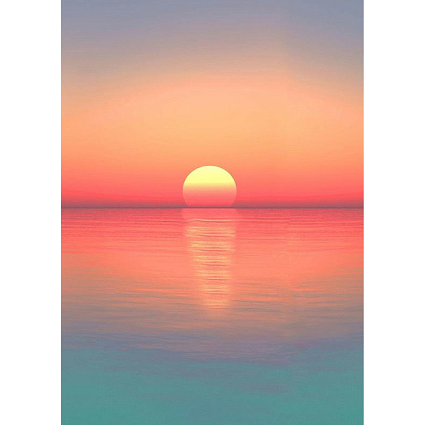 

PandaHall DIY Sunset Scenery Pattern Diamond Painting Kits, including Acrylic Rhinestones, Dotting Pen, Glue Clay, Tray Plate, Light Salmon...