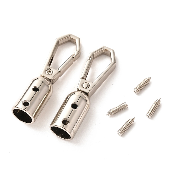 

PandaHall Zinc Alloy DIY Bags Clasps, with Screw, for Webbing, Strapping Bags Accessories, Platinum, 4.55x1.25x1.25cm, Inner Diameter...