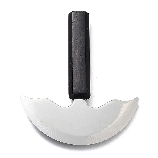 

PandaHall Steel Leathercraft Knife, with Wood Handle, Stainless Steel Color, 15.3x12.5x1.85cm Steel