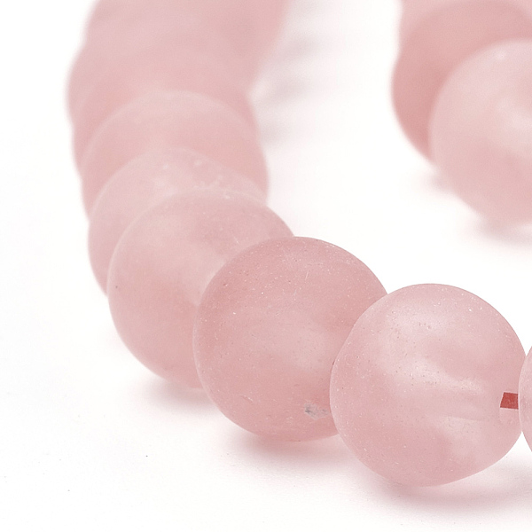 

PandaHall Cherry Quartz Glass Beads Strands, Frosted, Round, 12mm, Hole: 1.5mm, about 31~33pcs/strand, 14.9~15.1 inch(38~38.5cm) Cherry...