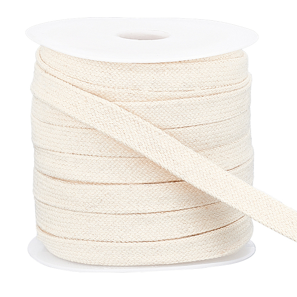 

PandaHall BENECREAT 25M Flat Cotton Hollow Cord, Shoeslace Making, Clothes Accessories, with Plastic Spool, PapayaWhip, 12~15x2mm, about..., Orange