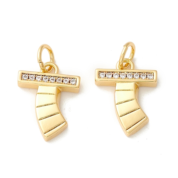 

PandaHall Rack Plating Eco-friendly Brass Micro Pave Clear Cubic Zirconia Charms, Long-Lasting Plated, Real 18K Gold Plated, Cadmium Free &...