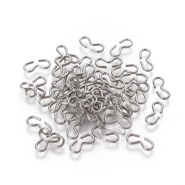 

PandaHall 304 Stainless Steel Quick Link Connectors, Chain Findings, Number 3 Shaped Clasps, Stainless Steel Color, 10x4.5x1mm 304 Stainless...