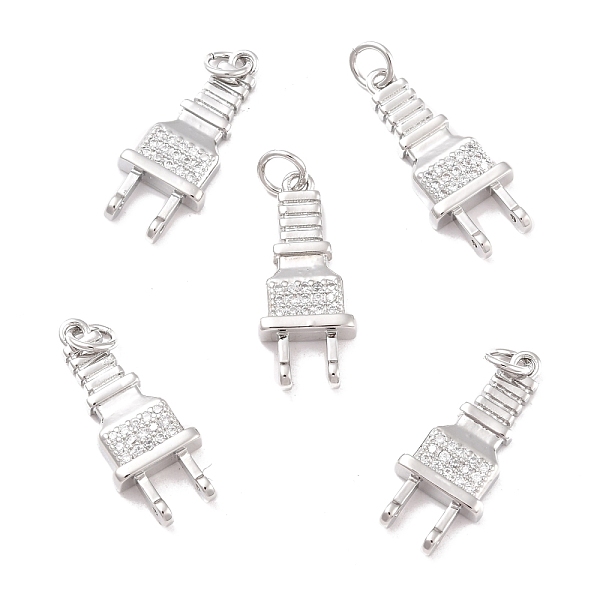 

PandaHall Eco-Friendly Brass Micro Pave Cubic Zirconia Pendants, Long-Lasting Plated, Lead Free & Cadmium Free & Nickel Free, Real 18K Gold...