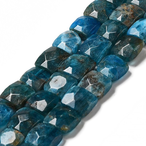 

PandaHall Natural Apatite Beads Strands, Faceted, Square, 10x10x6mm, Hole: 1~1.2mm, about 19~20pcs/strand, 7.09~7.48 inch(18~19cm) Apatite...