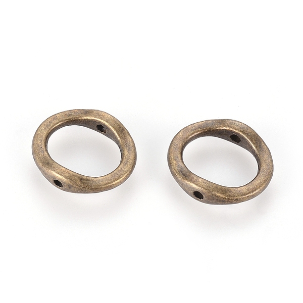 

PandaHall Tibetan Style Alloy Bead Frame, Ring, Antique Bronze, Lead Free & Cadmium Free, 15x13x3.5mm, Hole: 1.5mm Alloy Ring