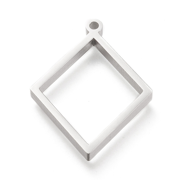 

PandaHall 304 Stainless Steel Open Back Bezel Pendants, Double Sided Polishing, For DIY UV Resin, Epoxy Resin, Pressed Flower Jewelry...