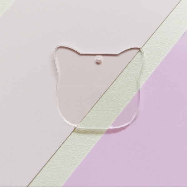 

PandaHall Transparent Acrylic Disc Big Pendants, Acrylic Blanks, Cat, Clear, 50x2mm Acrylic Cat Shape Clear