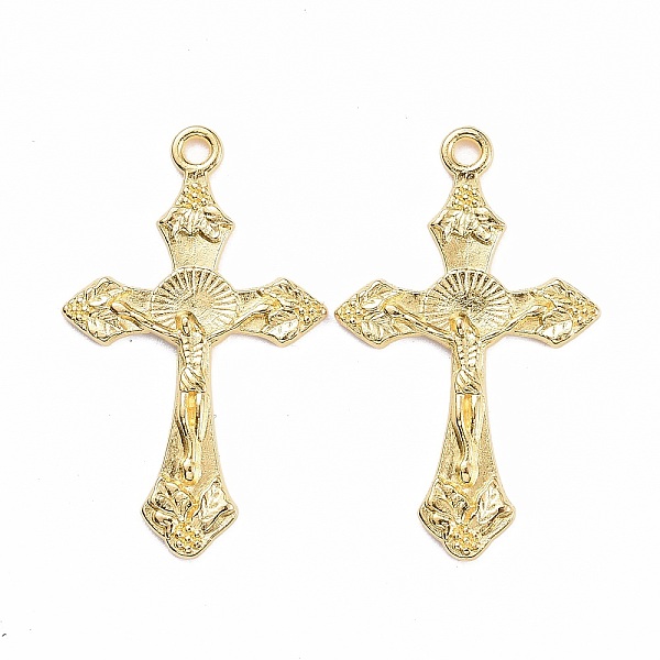 

PandaHall Tibetan Style Pendants, For Easter, Cadmium Free & Nickel Free & Lead Free, Crucifix Cross Pendant, Golden, 33.5x20.5x2.5mm, Hole...