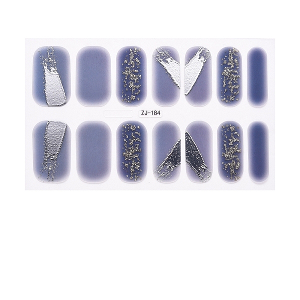 

PandaHall Full Wraps Nail Polish Stickers, Self-Adhesive, for Nail Decals Design Manicure Tips Decorations, Aqua, 14pcs/sheet Paper Others..., Cyan