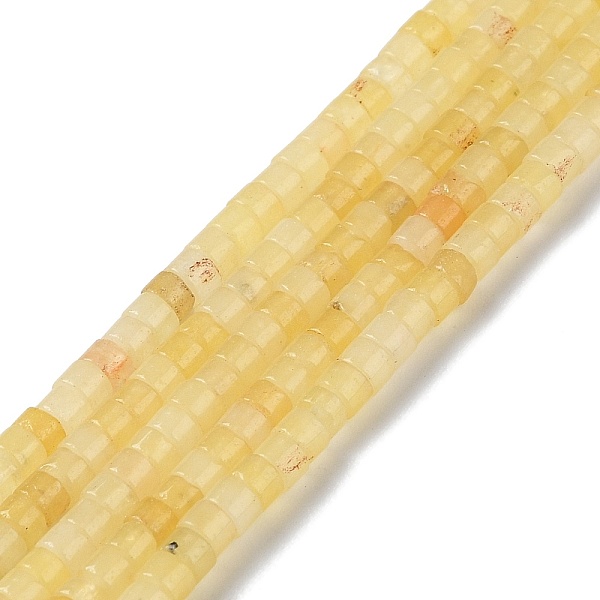 

PandaHall Natural White Jade Beads Strands, Disc, Dyed, Heishi Beads, Pale Goldenrod, 2x3mm, Hole: 0.8mm, about 178pcs/strand, 15.04''...