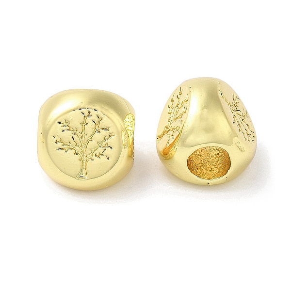 

PandaHall Eco-Friendly Rack Plating Brass European Beads, Long-Lasting Plated, Lead Free & Cadmium Free, Large Hole Beads, Bean, Real 18K...