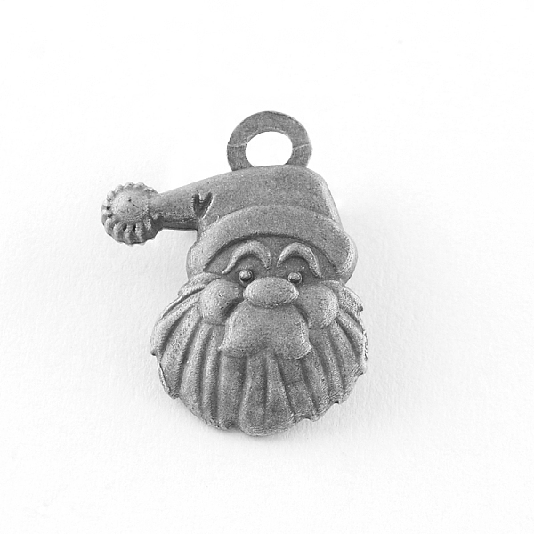 

PandaHall Tibetan Style Alloy Christmas Santa Claus Pendant, Cadmium Free & Lead Free, Antique Silver, 19x15x3.5mm, Hole: 2.5mm, about...