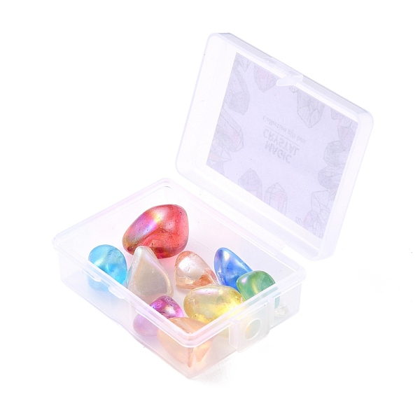

PandaHall Natural Quartz Crystal Beads, with Plastic Box, Nuggets, Tumbled Stone, Vase Filler Gems, Colorful, 16~30x13.5~20x9.5~17mm Quartz...