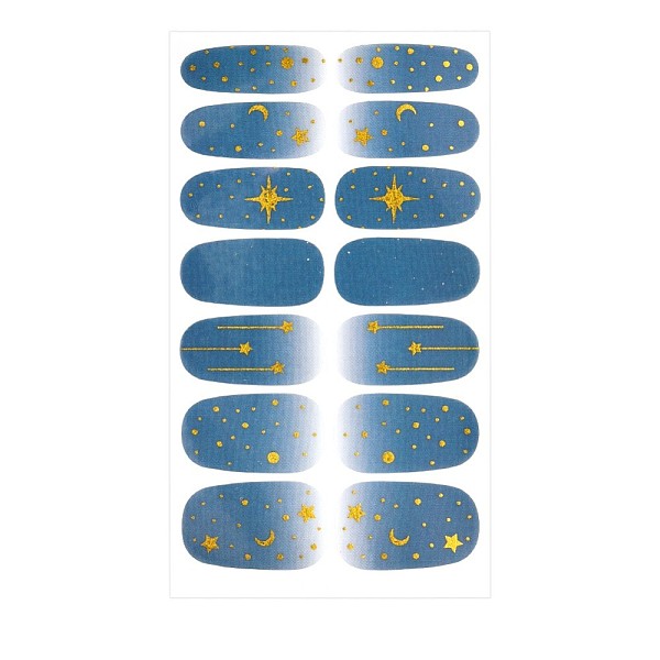

PandaHall Full Wrap Gradient Nail Polish Stickers, Self-adhesive, for Fingernails Toenails Nail Tips Decoration, Colorful, 10x5.5cm Paper...
