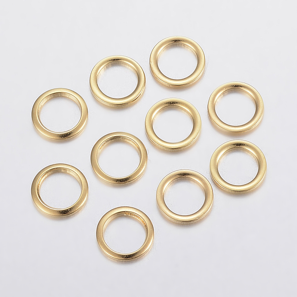 

PandaHall 304 Stainless Steel Linking Rings, Golden, 10x1mm, Hole: 8mm 304 Stainless Steel Ring