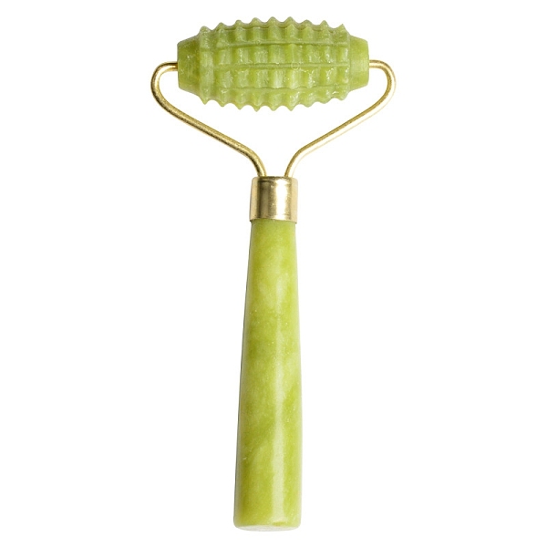 PandaHall Natural Jade Single-end Facial Rollers, Single Head Eye Facial Massager Skin Care Tools, 1105x55mm Other Jade Others